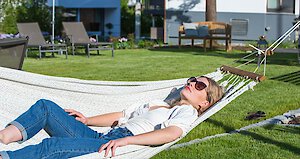 Relaxen im Außenbereich des Gartens